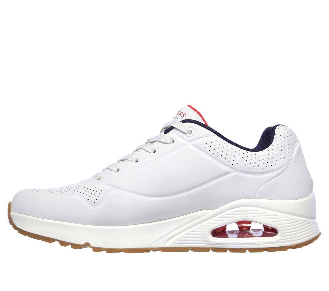 UNO - STAND ON AIR, WHITE/NAVY/RED Footwear Left View
