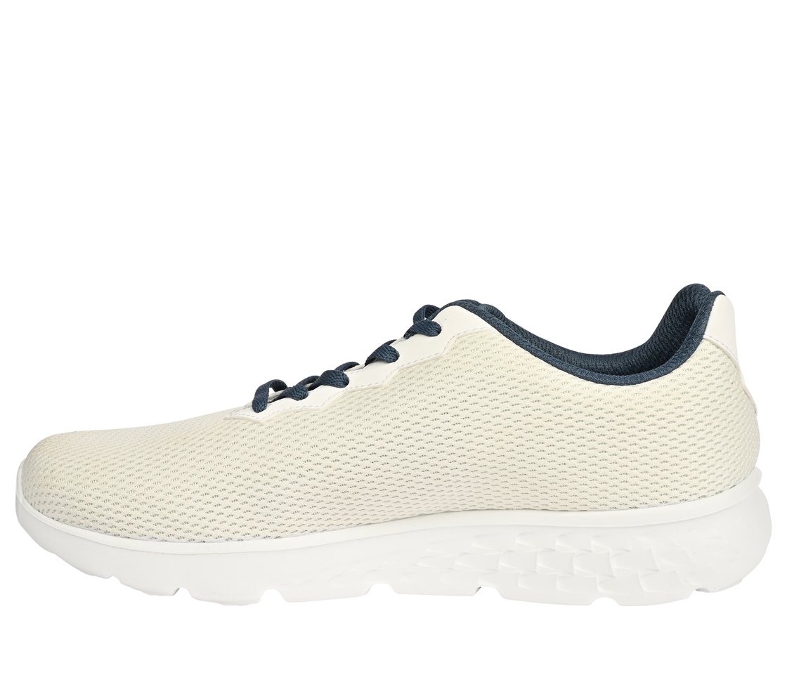 GO RUN 400, WHITE/NAVY Footwear Left View