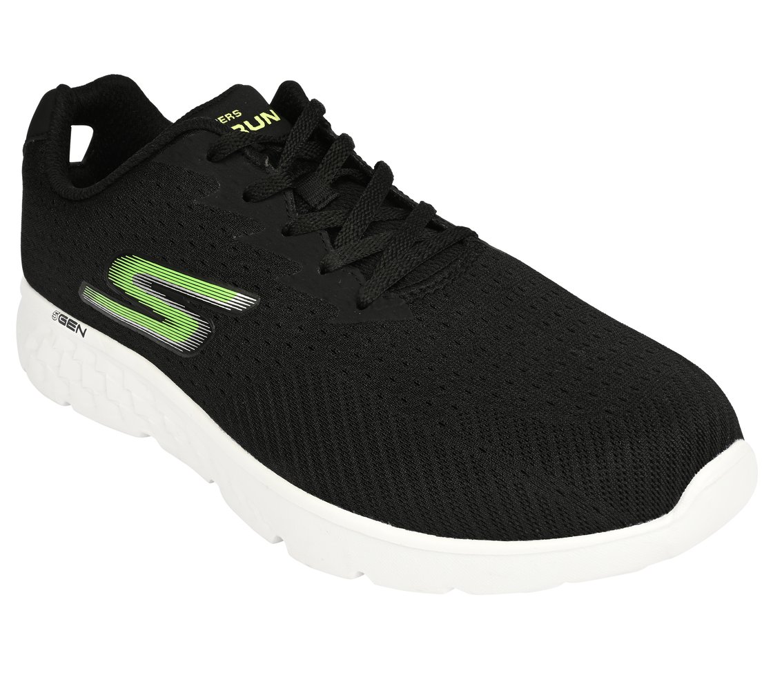GO RUN 400, BLACK/LIME Footwear Right View