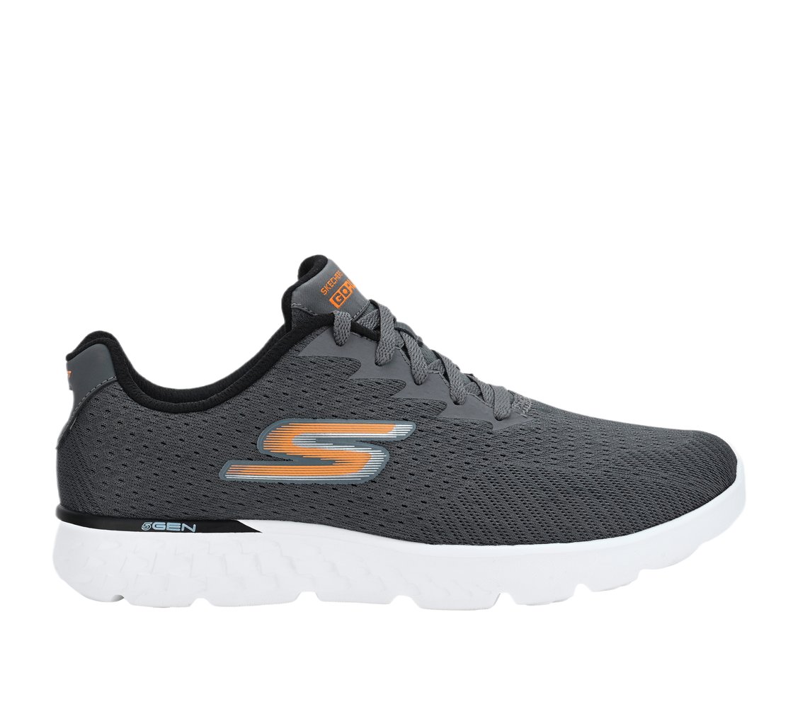 GO RUN 400, CHARCOAL Footwear Lateral View