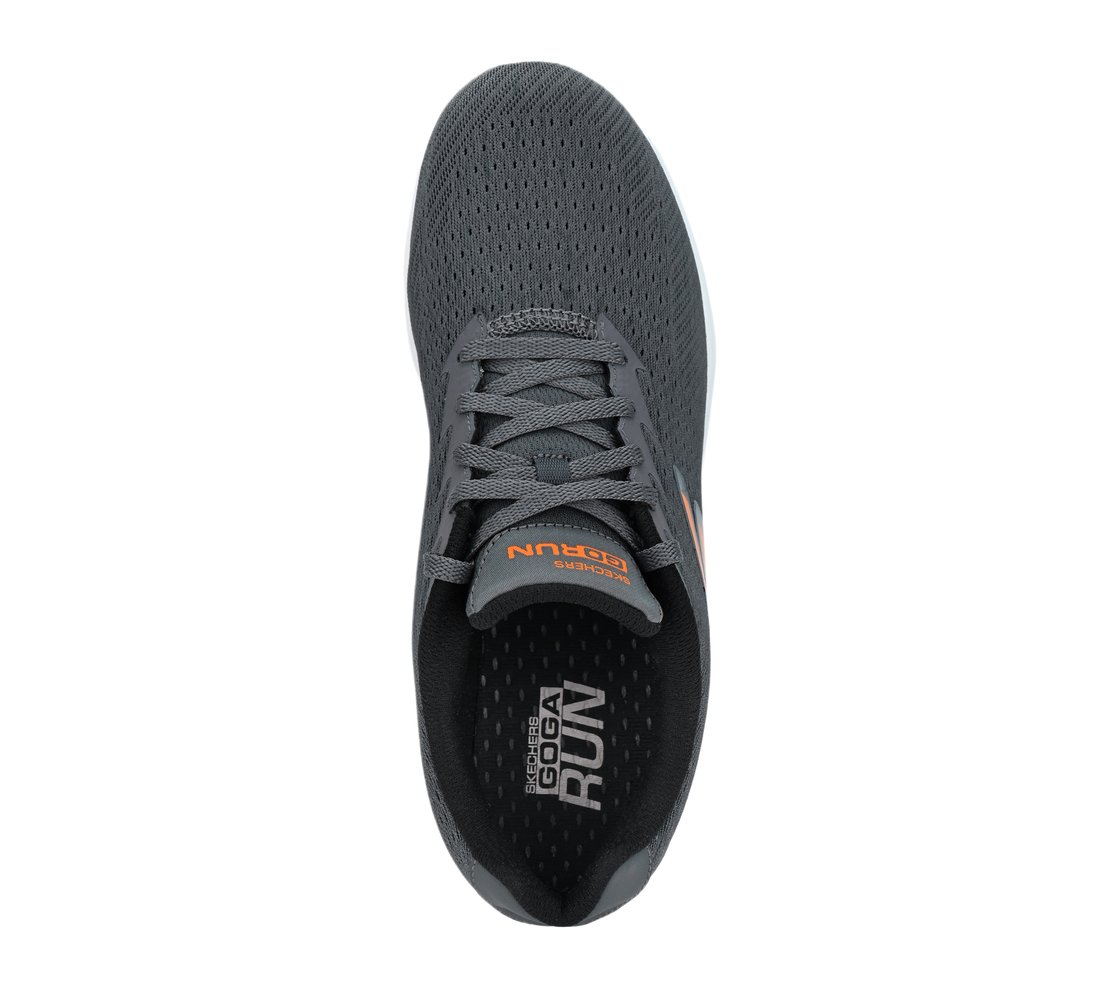 GO RUN 400, CHARCOAL Footwear Top View