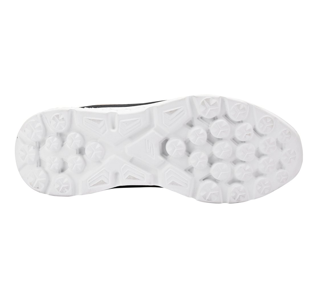 GO RUN 400, CHARCOAL/RED Footwear Bottom View