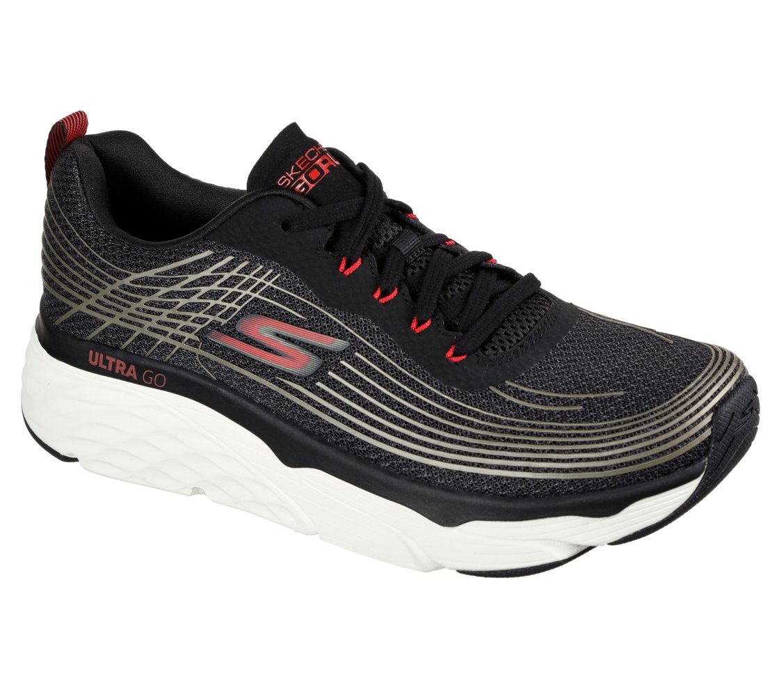MAX CUSHIONING ELITE, BLACK/GOLD Footwear Left View