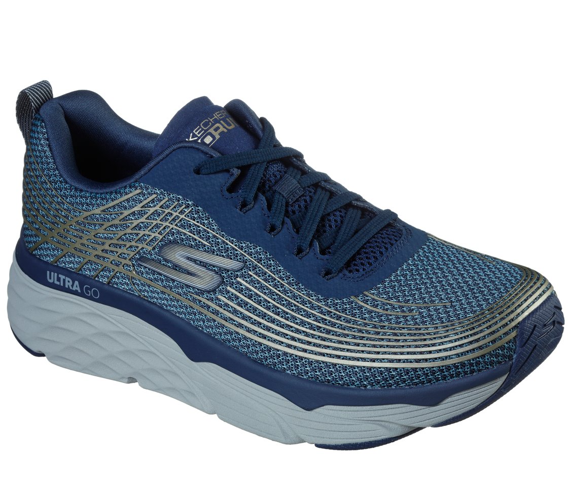 MAX CUSHIONING ELITE, NAVY/GOLD Footwear Right View