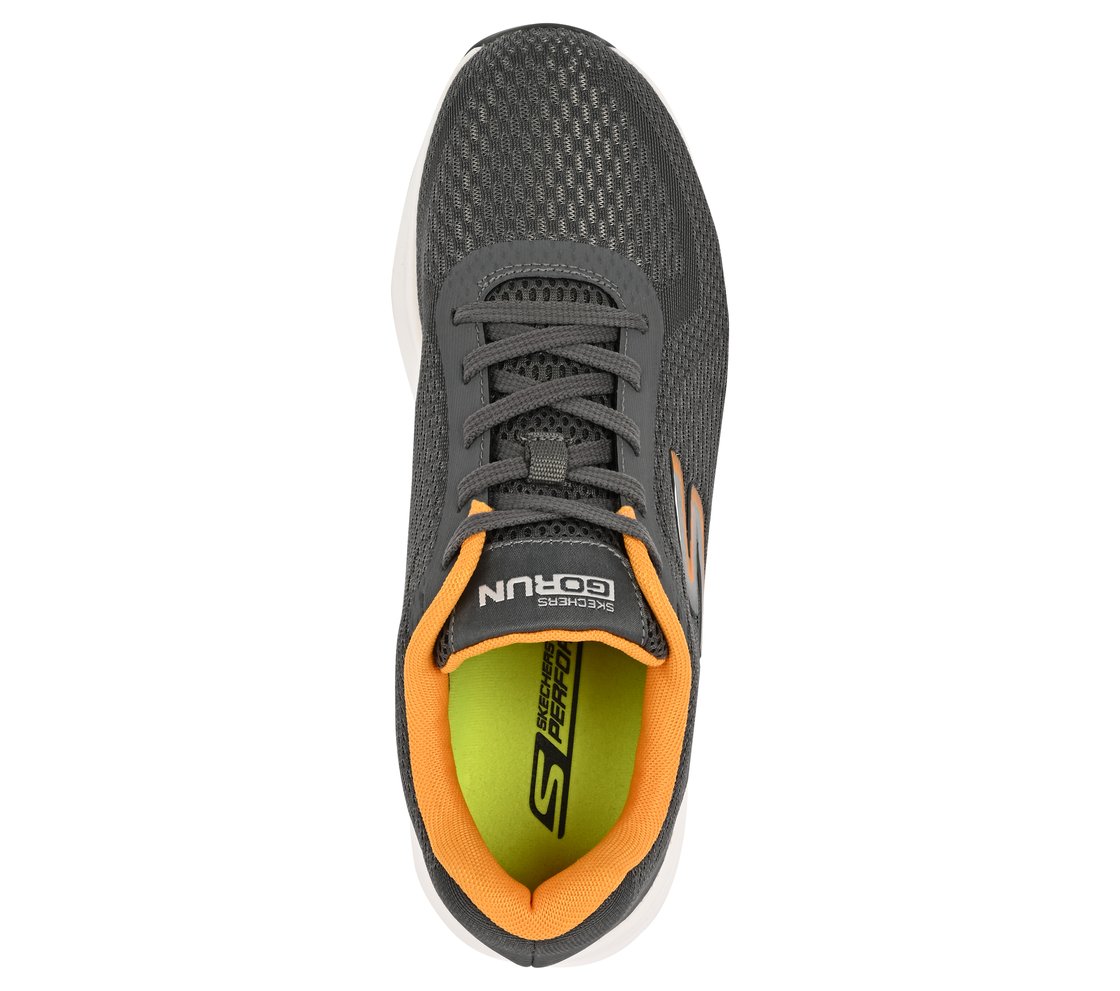 PURE, CHARCOAL/ORANGE Footwear Top View