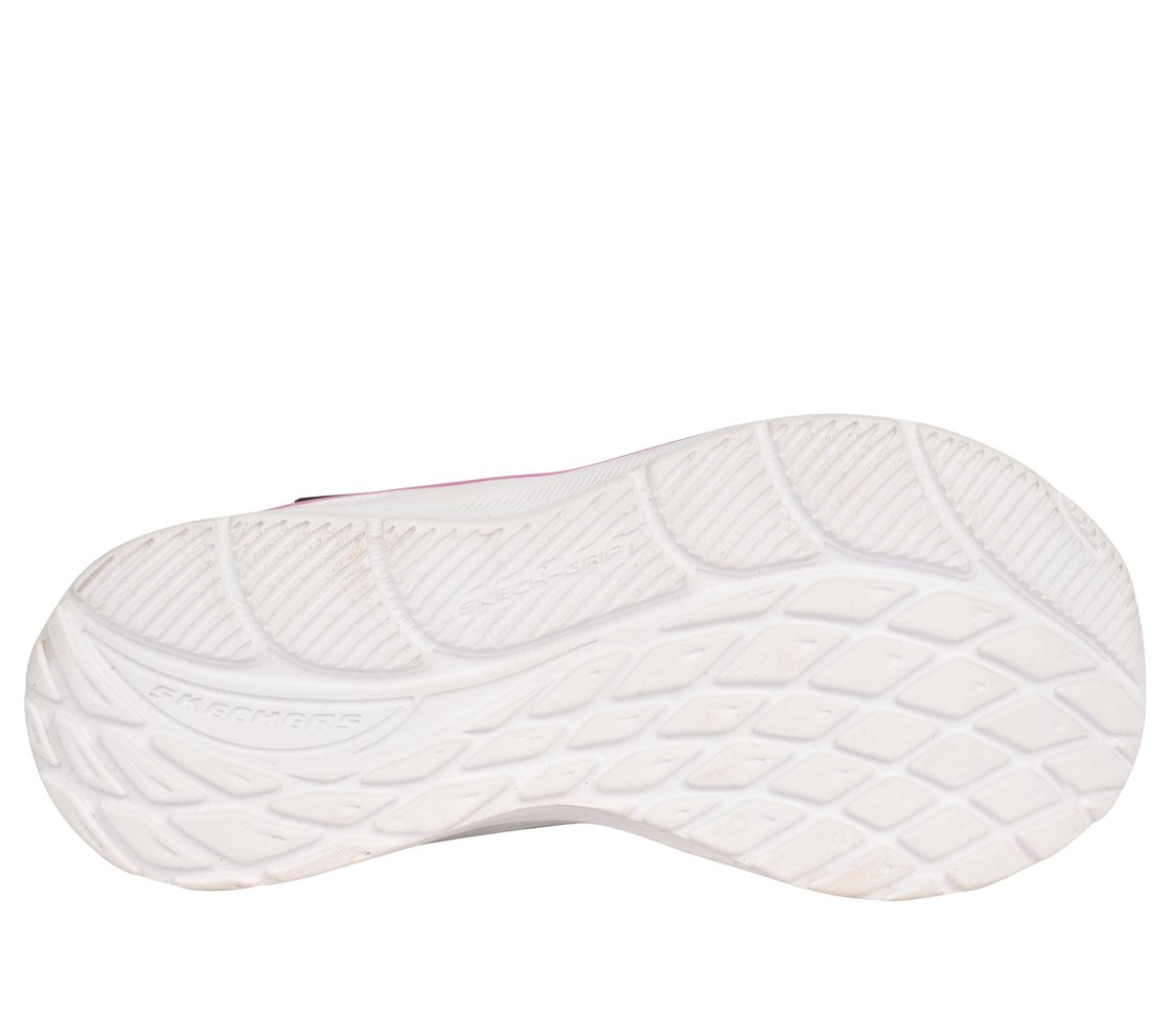 SKECHERS ELITE SPORT, BLACK/PINK Footwear Bottom View