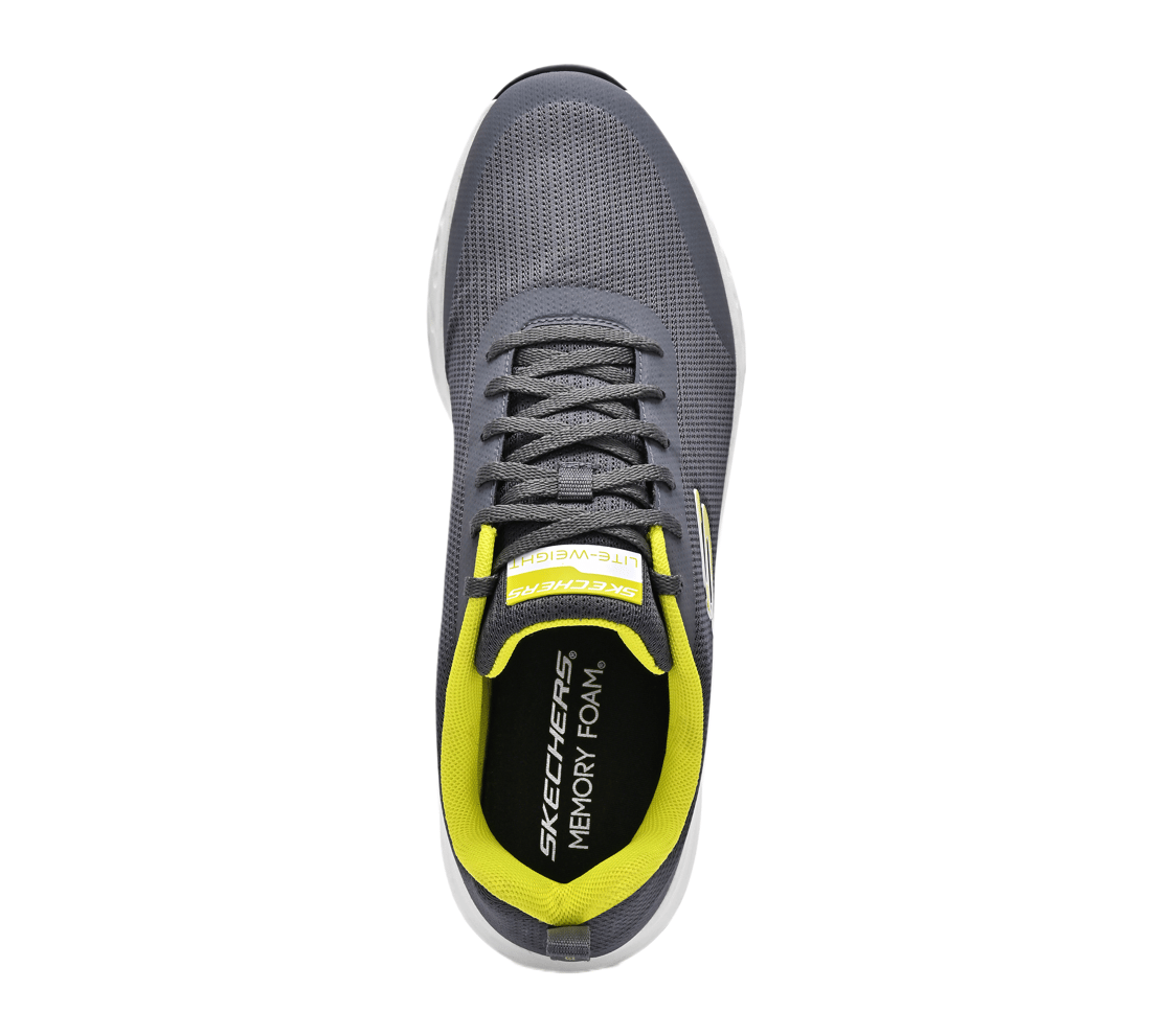 TERRENEX, CHARCOAL/LIME Footwear Top View
