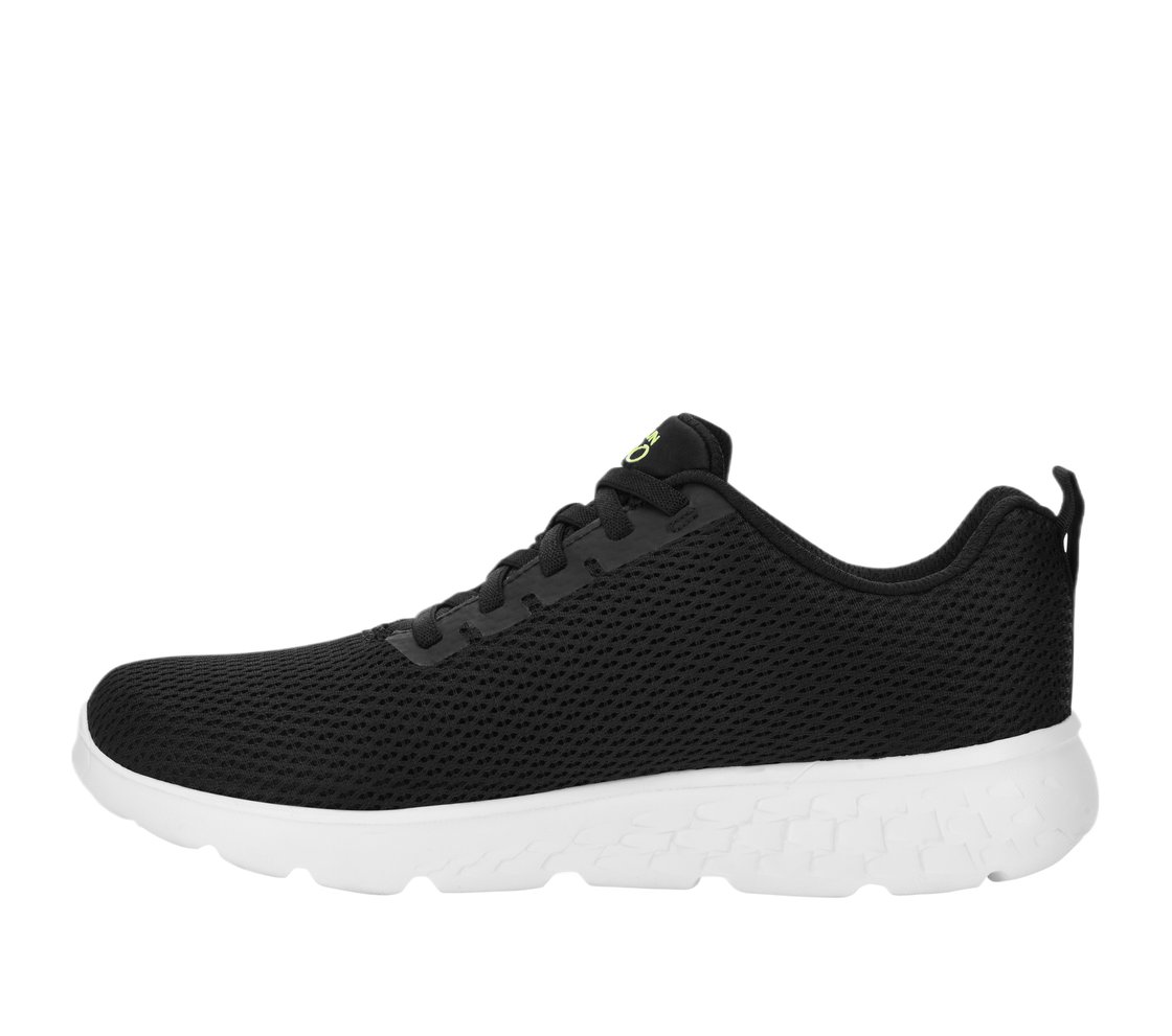 GO RUN 400, BLACK/LIME Footwear Bottom View