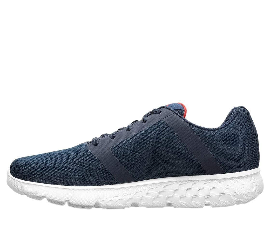 GO RUN 400, NAVY/RED Footwear Left View