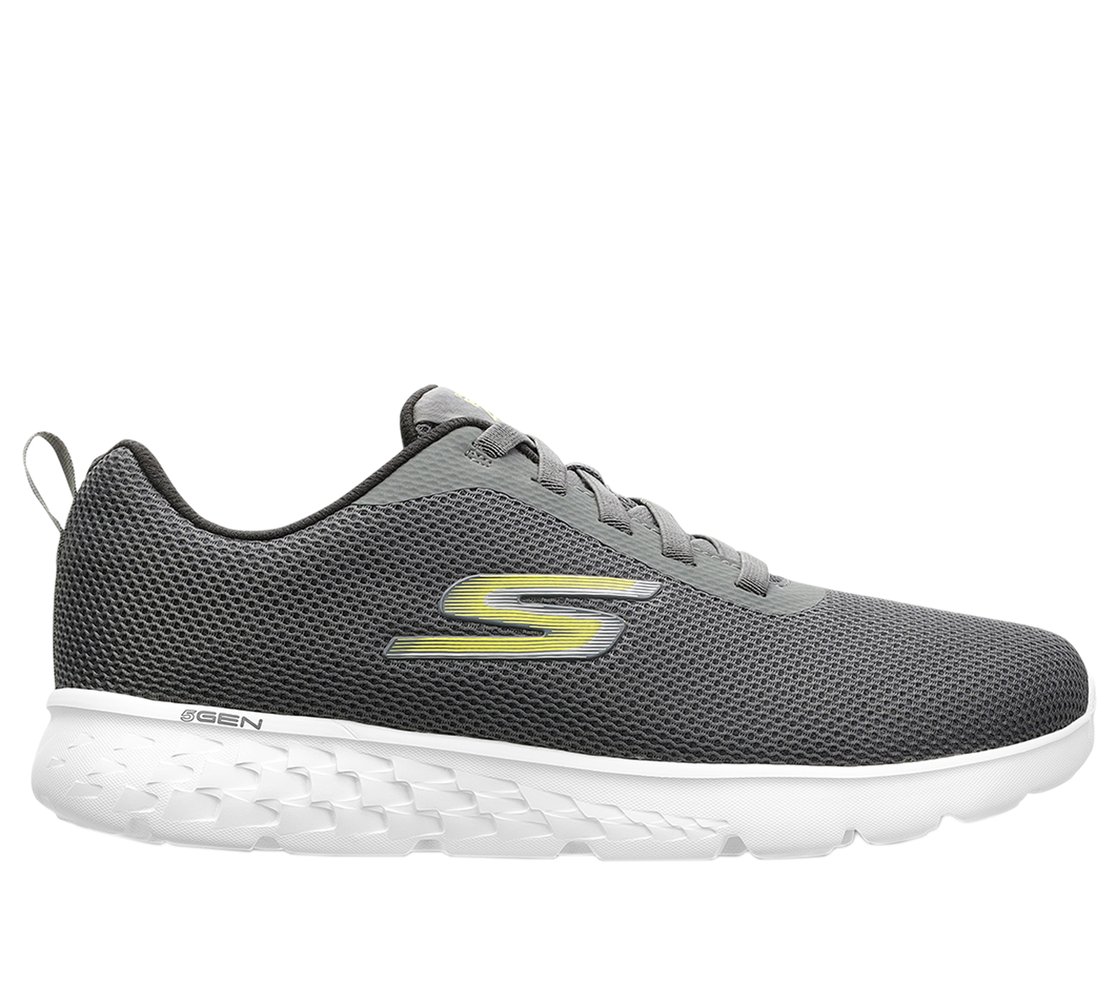GO RUN 400, CHARCOAL/BLACK Footwear Lateral View