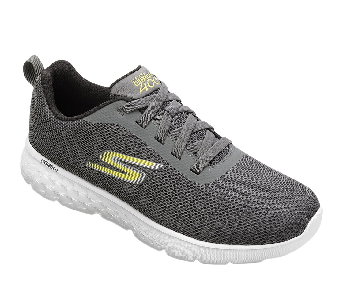 GO RUN 400, CHARCOAL/BLACK Footwear Left View