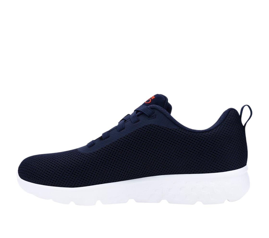 GO RUN 400, NAVY/ORANGE Footwear Bottom View