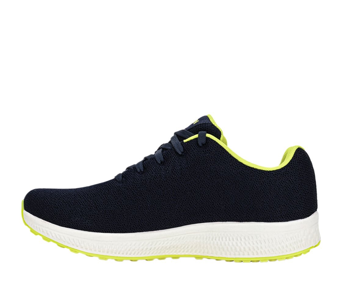 GO RUN CONSISTENT, NAVY/LIME Footwear Left View