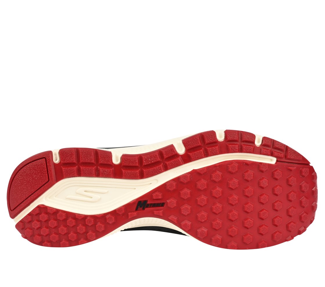 GO RUN CONSISTENT, CHARCOAL/RED Footwear Bottom View