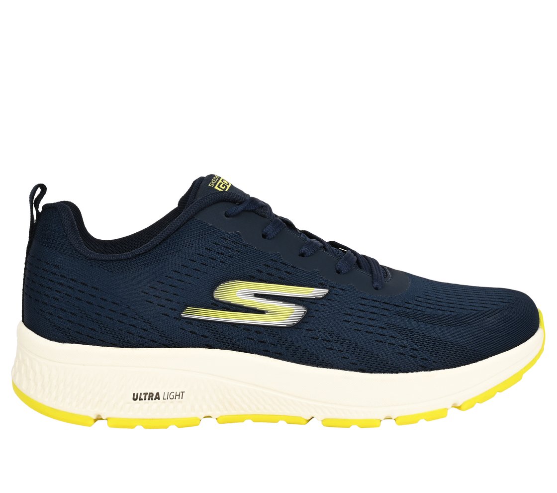 GO RUN CONSISTENT, NAVY/LIME Footwear Lateral View