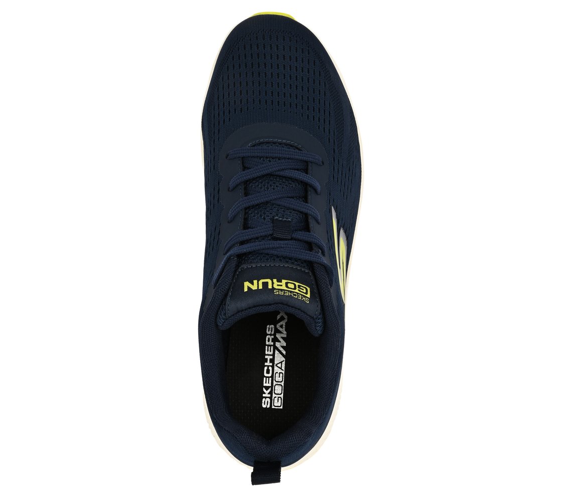 GO RUN CONSISTENT, NAVY/LIME Footwear Top View