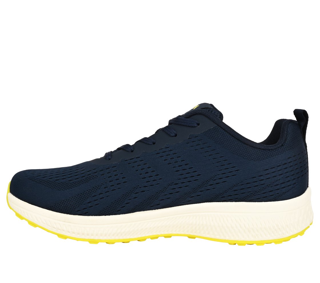 GO RUN CONSISTENT, NAVY/LIME Footwear Left View