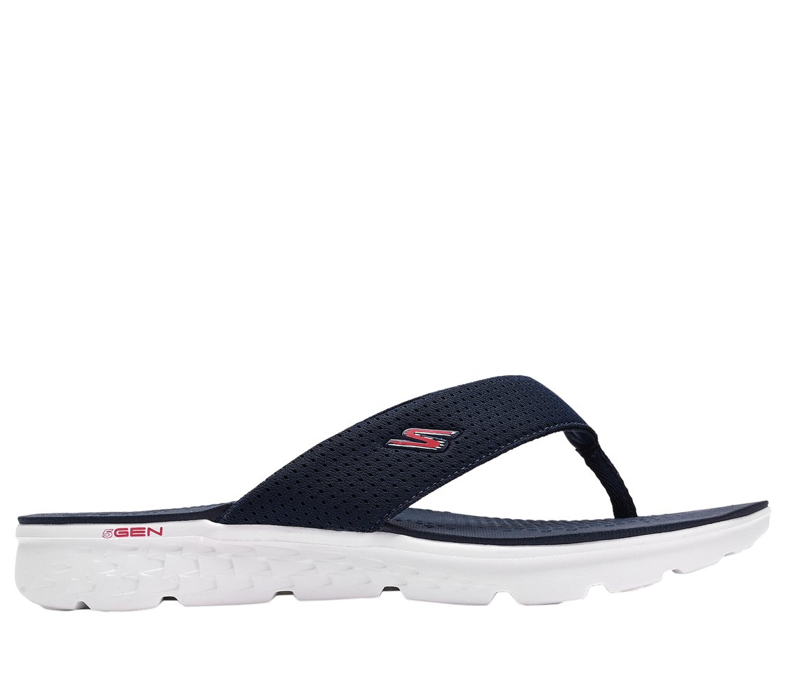 ON THE GO 400, NAVY/RED Footwear Lateral View