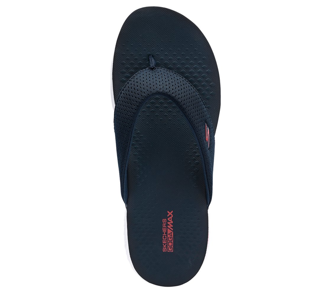 ON THE GO 400, NAVY/RED Footwear Top View