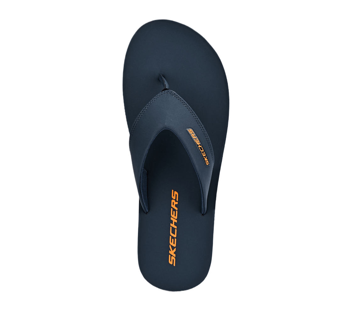 COURTWALD INDIA, NAVY/ORANGE Footwear Top View