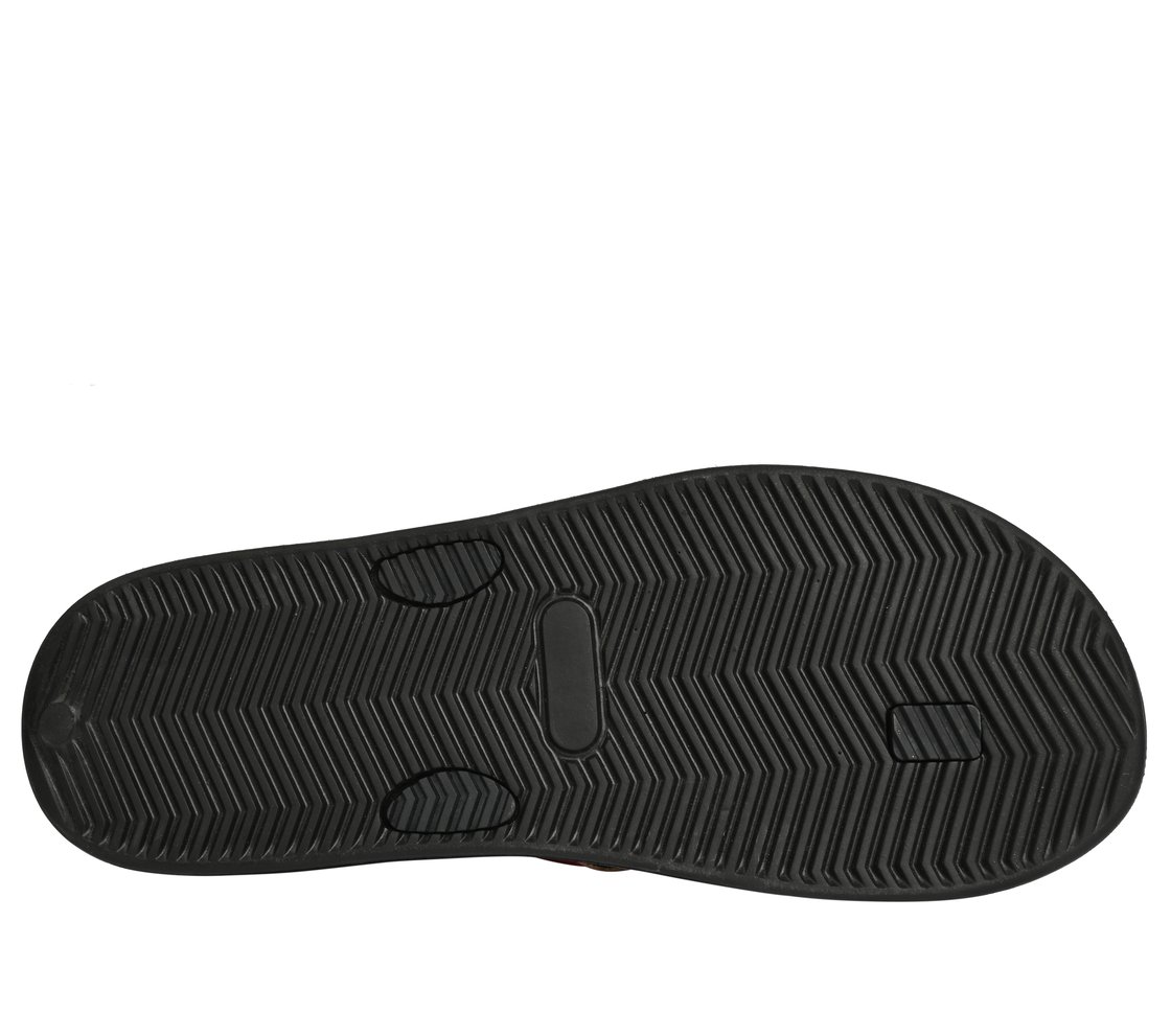 EAFORD, BLACK/RED Footwear Bottom View