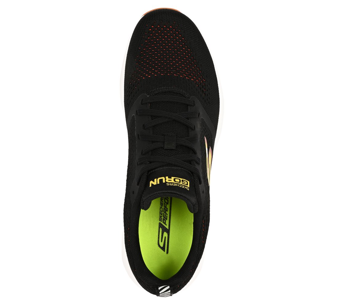 GO RUN PURE 2, BLACK/RED Footwear Top View