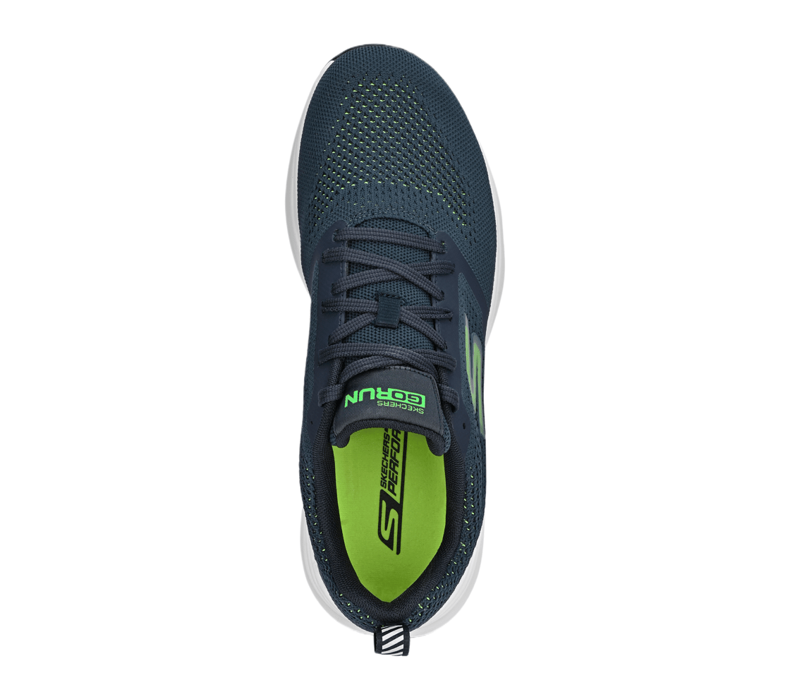 GO RUN PURE 2, NAVY/GREEN Footwear Top View