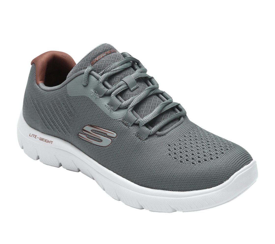 SUMMITS, GREY Footwear Right View