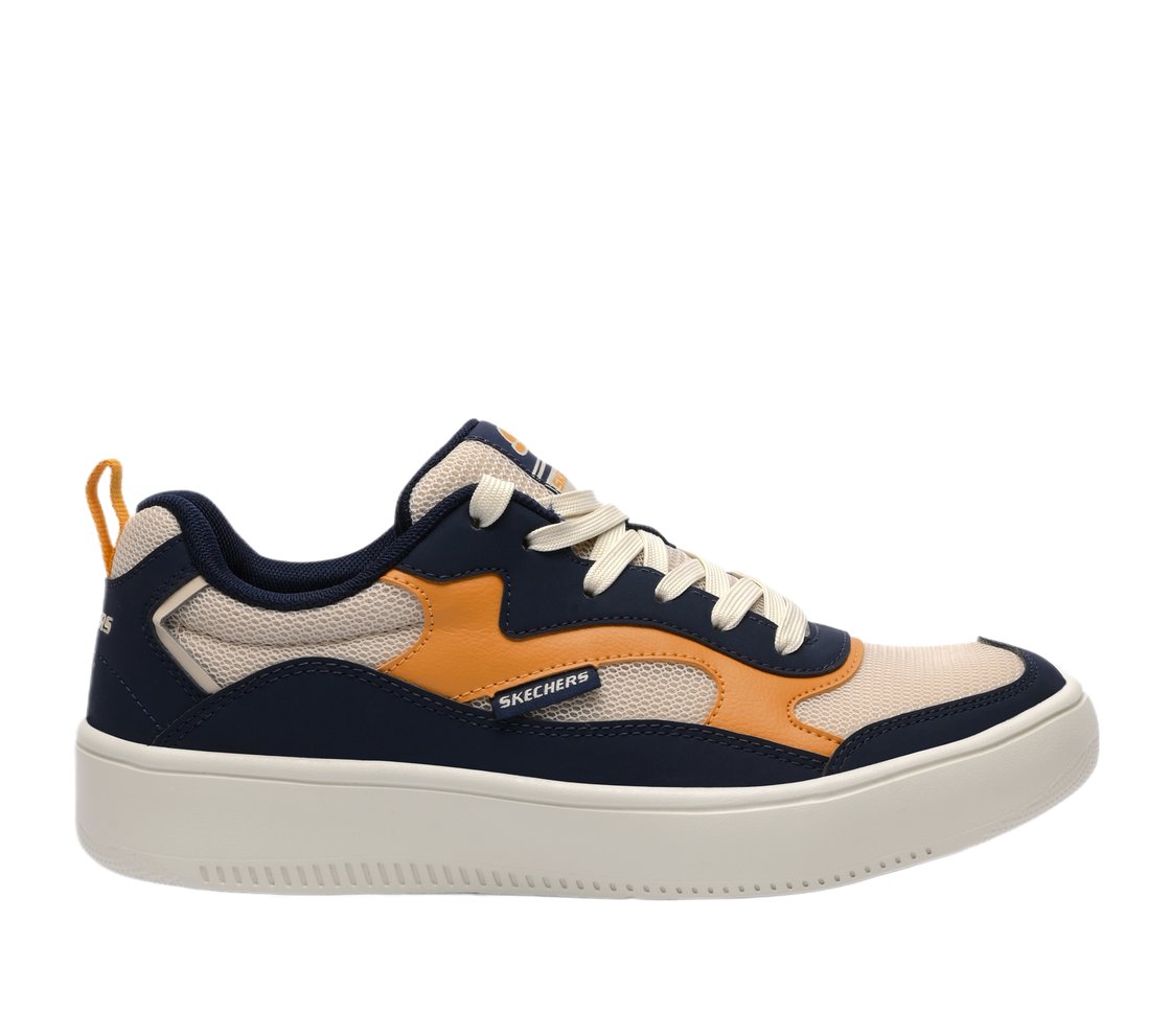 SPORT COURT 92, NAVY/TAN Footwear Lateral View