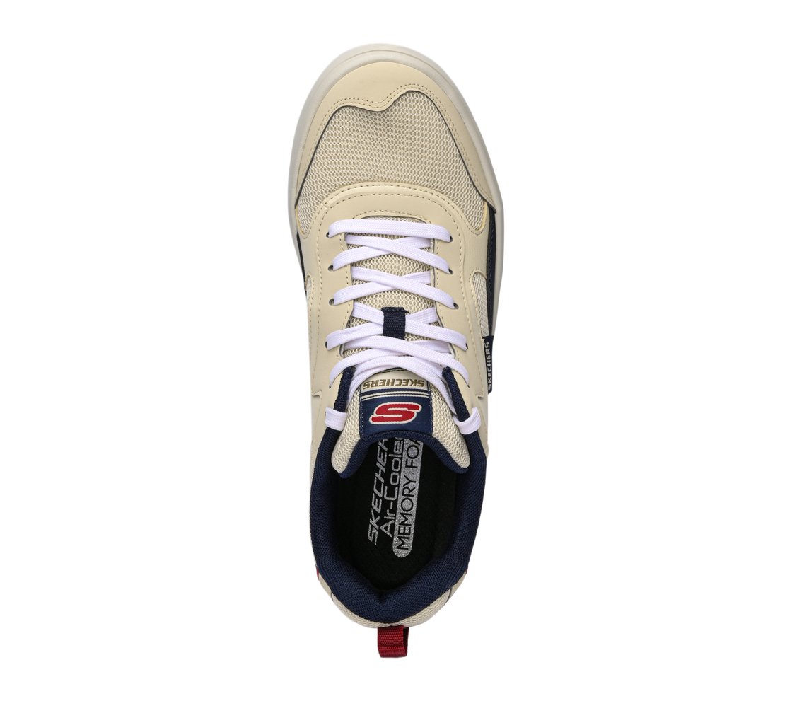SPORT COURT 92, TAUPE/NAVY Footwear Lateral View
