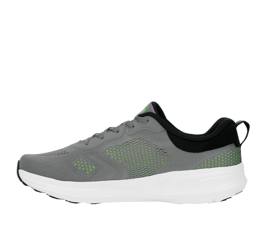 GO RUN PURE, GREY/LIME