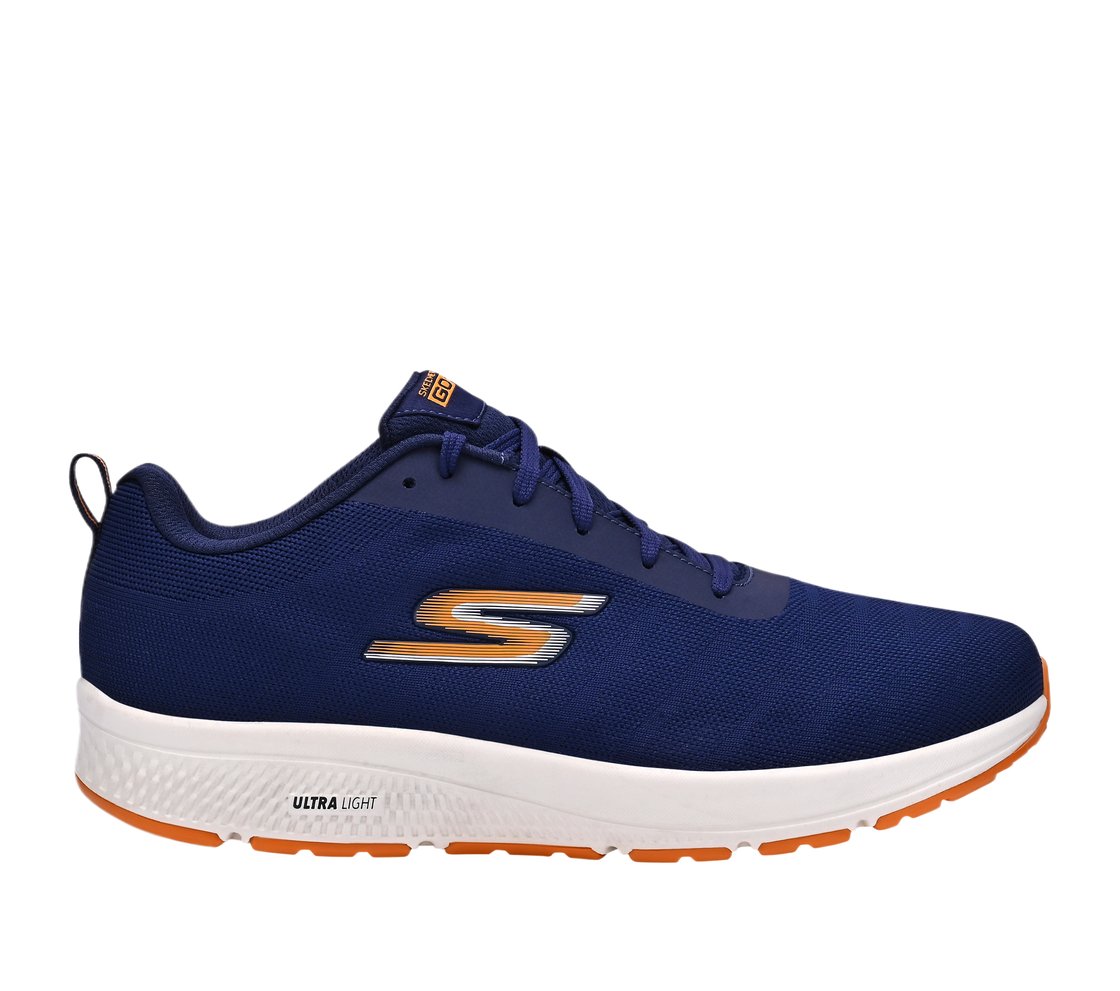 GO RUN CONSISTENT, NAVY/ORANGE Footwear Lateral View