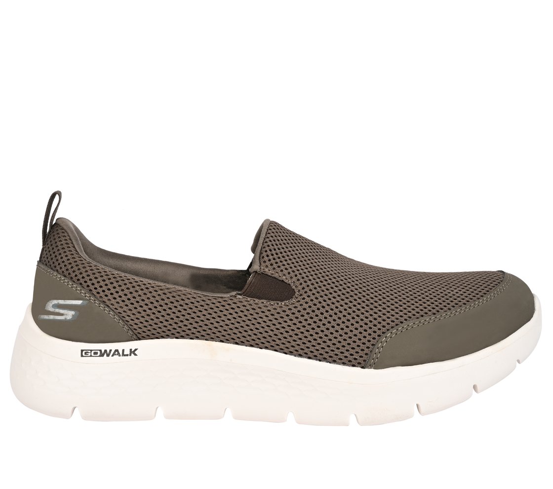 GO WALK FLEX, KKHAKI Footwear Lateral View