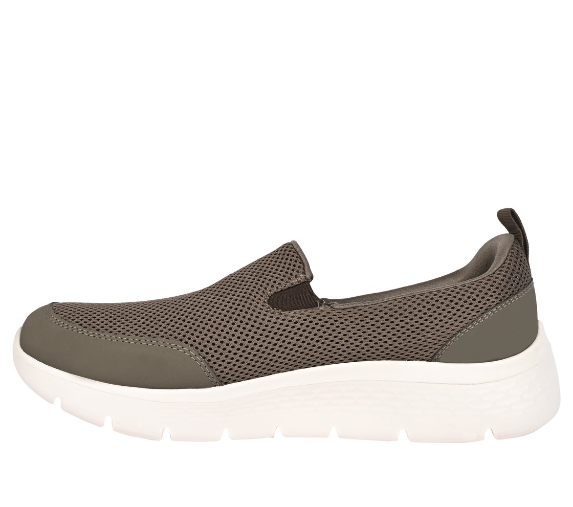 GO WALK FLEX, KKHAKI Footwear Left View