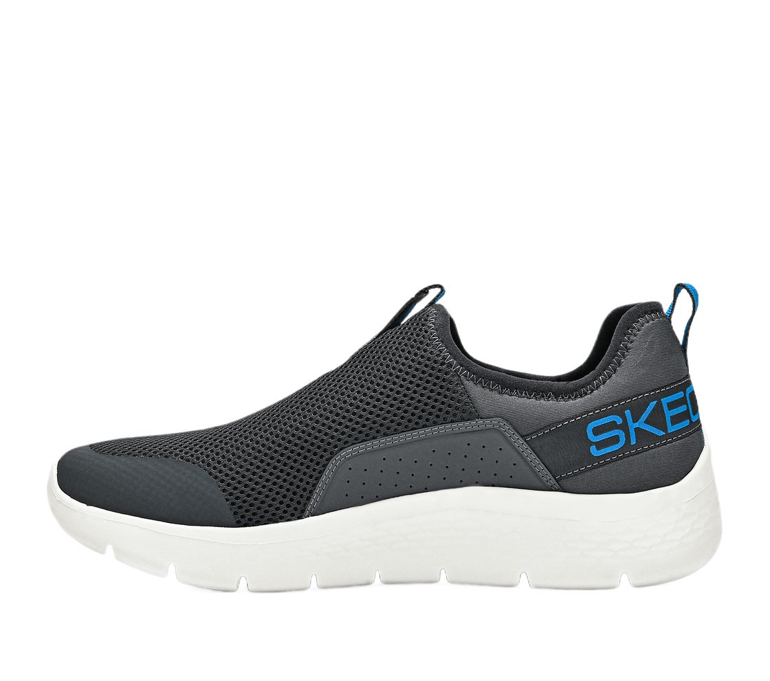 GO WALK FLEX, CHARCOAL/BLUE Footwear Left View