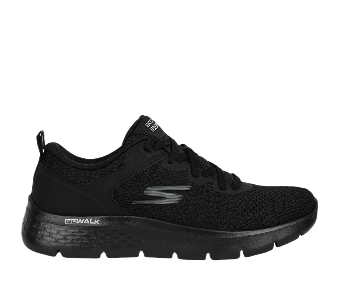 GO WALK FLEX, BBLACK Footwear Lateral View