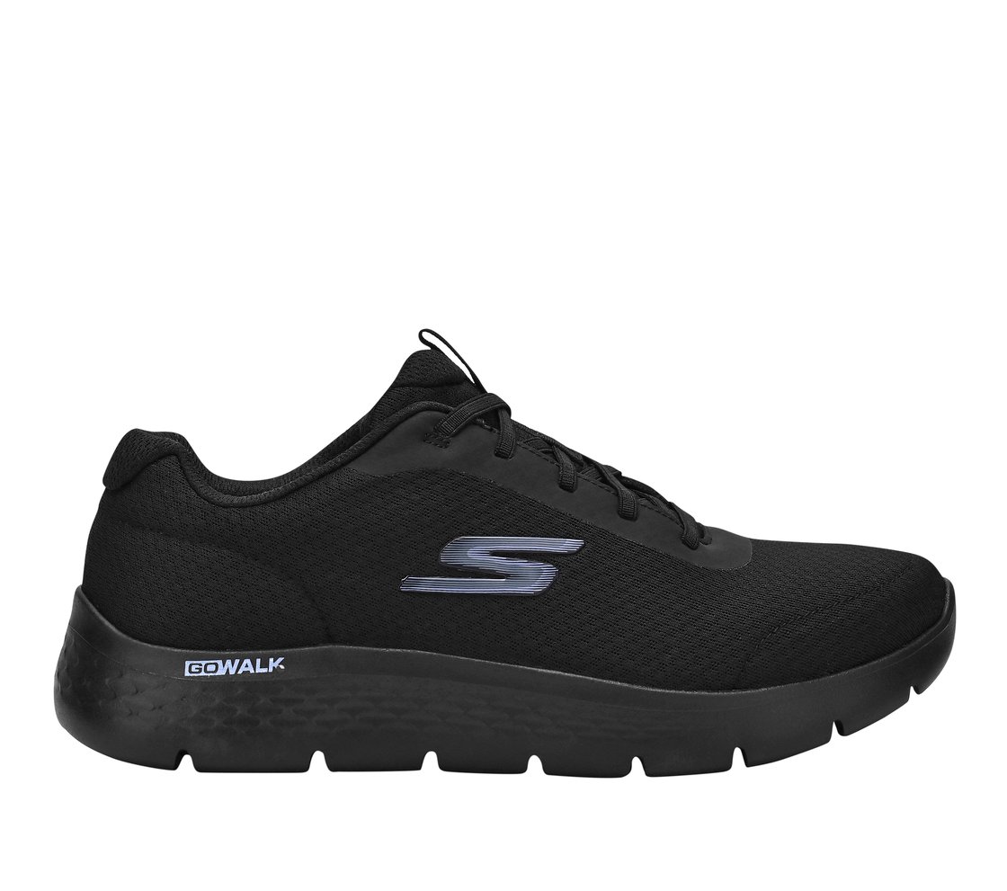 GO WALK FLEX, BBLACK Footwear Lateral View