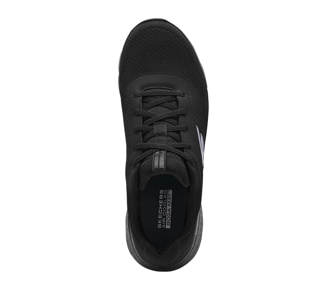 GO WALK FLEX, BBLACK Footwear Top View
