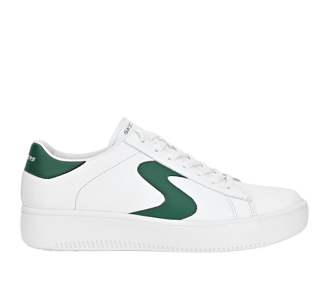 SPORT COURT 92, WHITE/GREEN Footwear Lateral View
