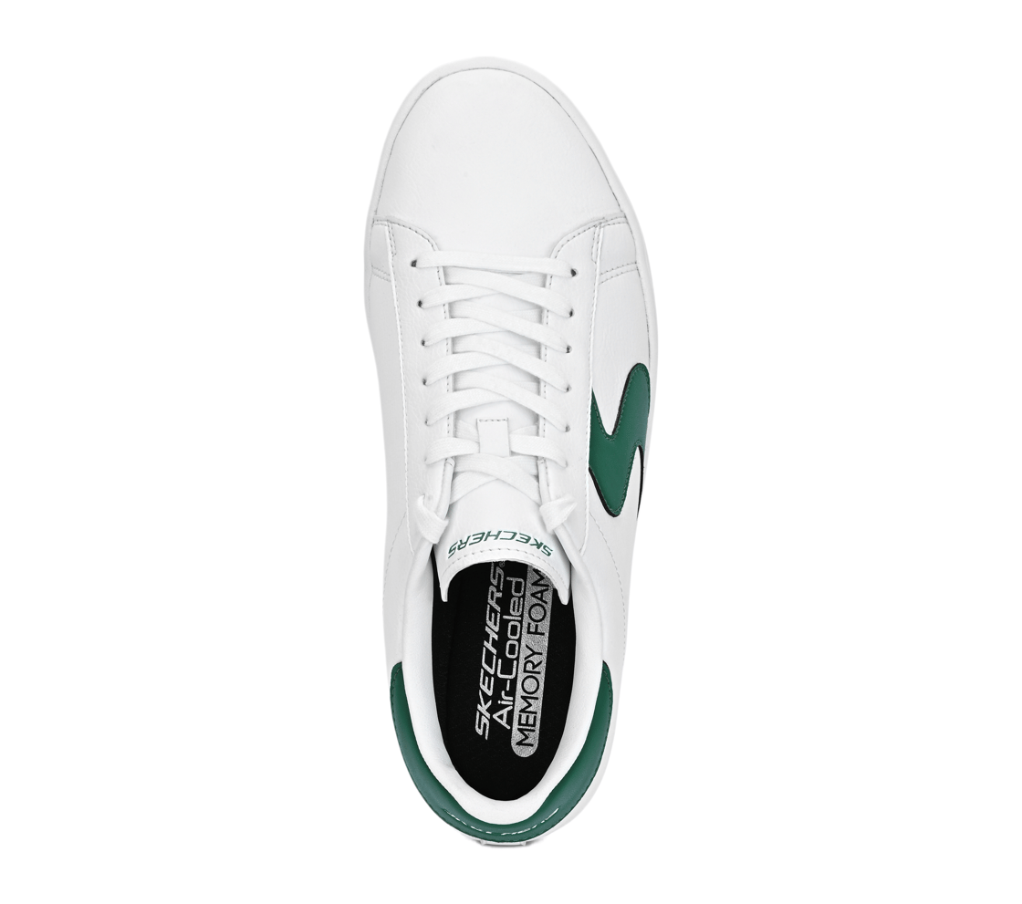 SPORT COURT 92, WHITE/GREEN Footwear Top View