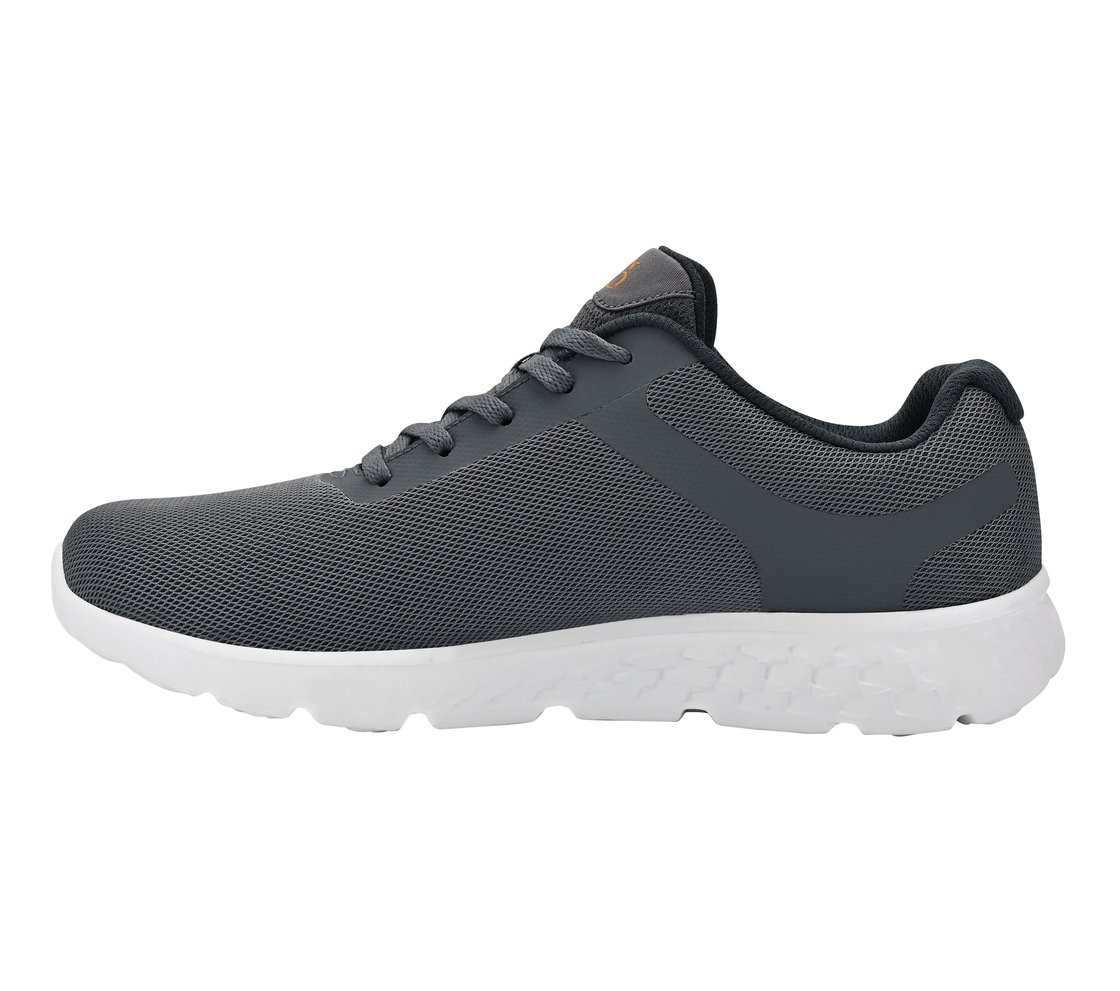 GO RUN 400, CHARCOAL/ORANGE Footwear Left View