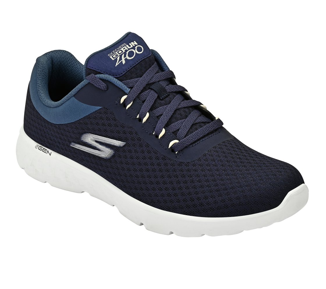 GO RUN 400, NAVY Footwear Right View