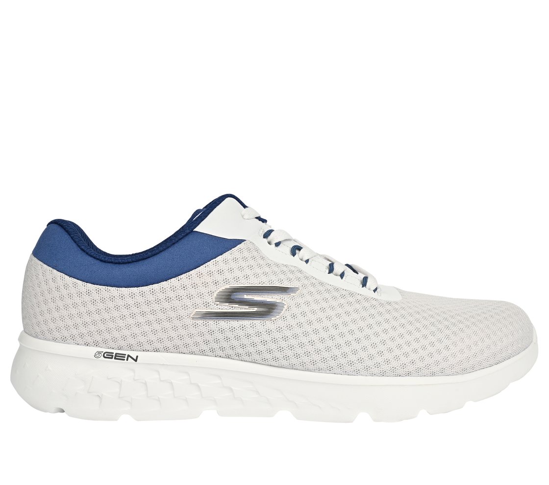 GO RUN 400, WHITE/BLUE Footwear Lateral View