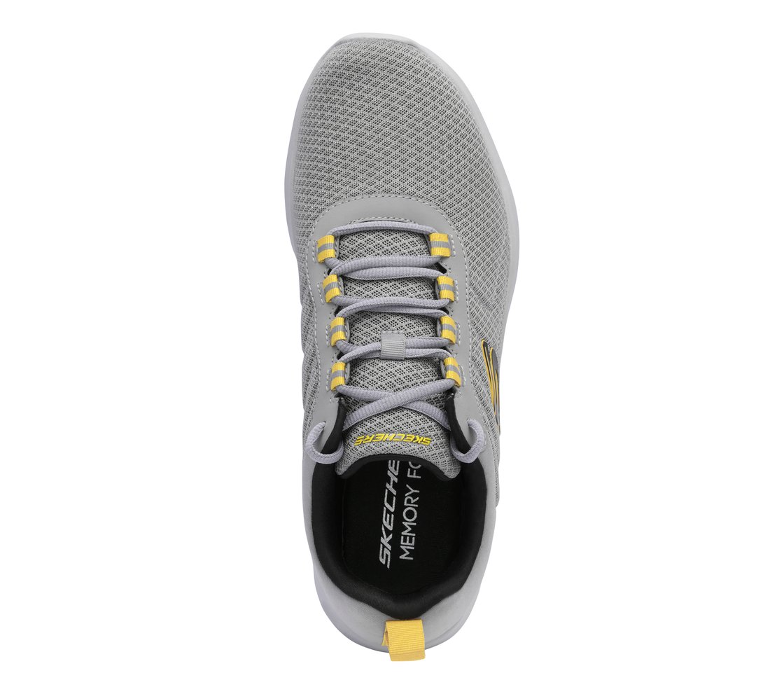 DYNAMIGHT, CHARCOAL/YELLOW Footwear Top View