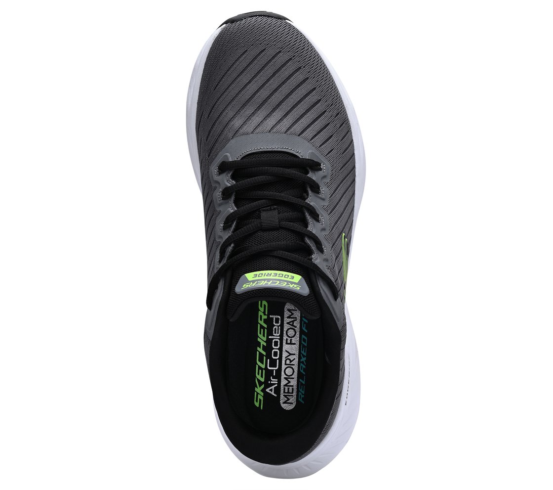 EDGERIDE, CHARCOAL / BLACK Footwear Top View