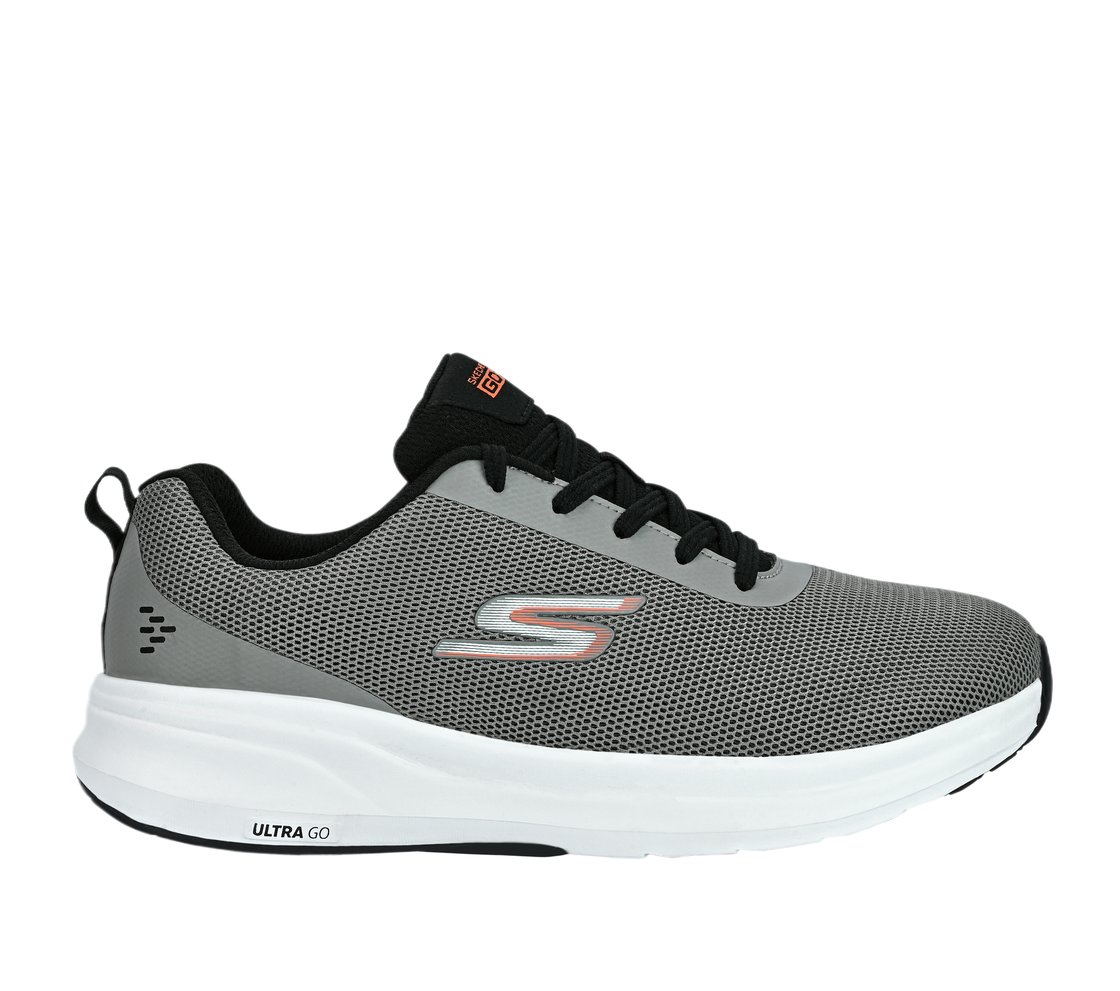 GO RUN PURE, GREY Footwear Lateral View