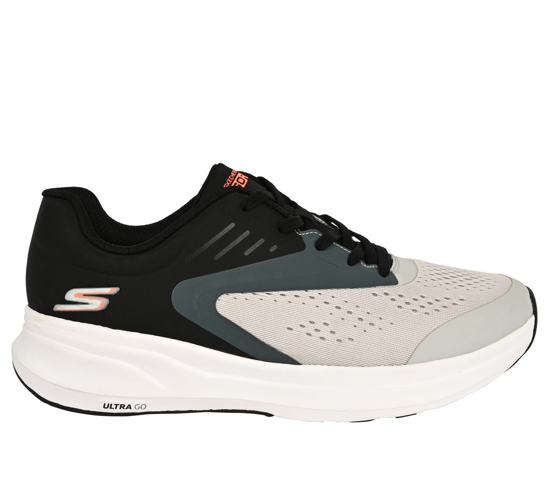 GO RUN PURE, GRAY/ORANGE Footwear Lateral View