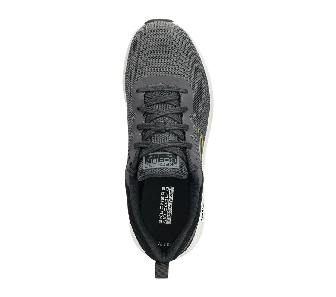 GO RUN ELEVATE, CHARCOAL Footwear Top View