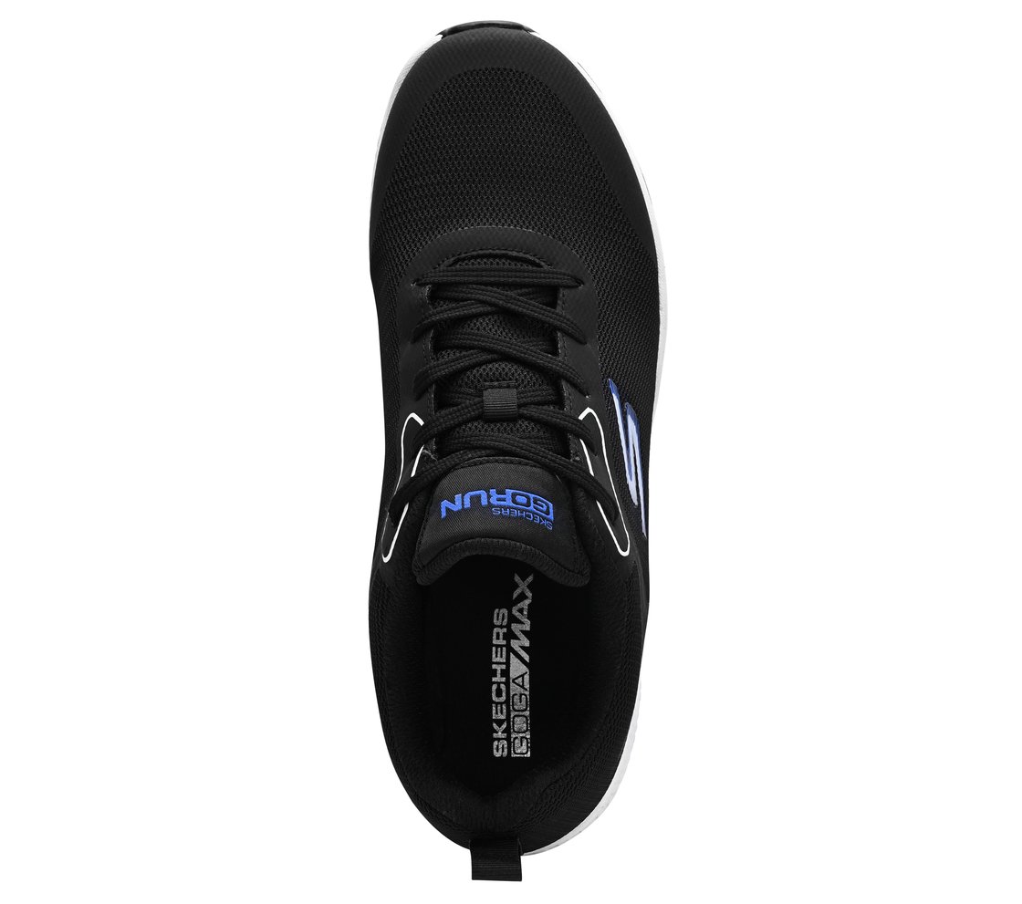 GO RUN CONSISTENT, BLACK / WHITE Footwear Top View