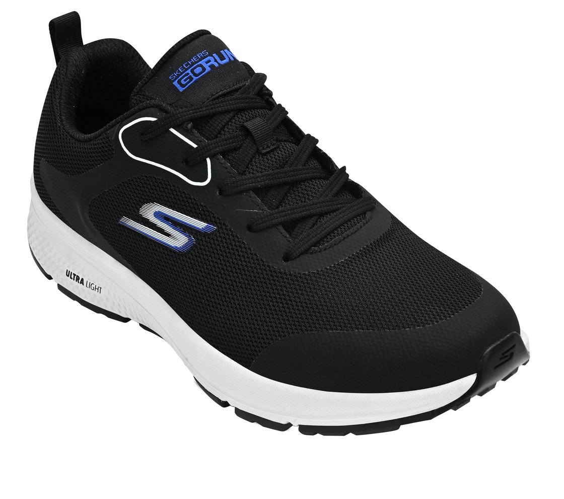 GO RUN CONSISTENT, BLACK / WHITE Footwear Right View